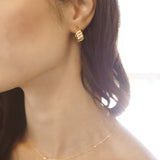 14K Agatha Hoops