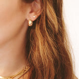 14K Agatha Hoops