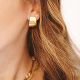 14K Golden Shield Earrings