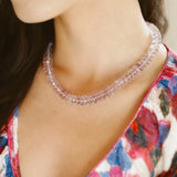 Amethyst And 14K Gold Necklace
