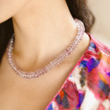 Amethyst And 14K Gold Necklace