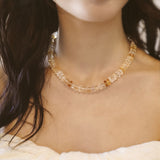 Citrine And 14K Gold Necklace