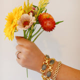 Pyrite Double Wrap Bracelet
