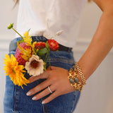 Pyrite Double Wrap Bracelet