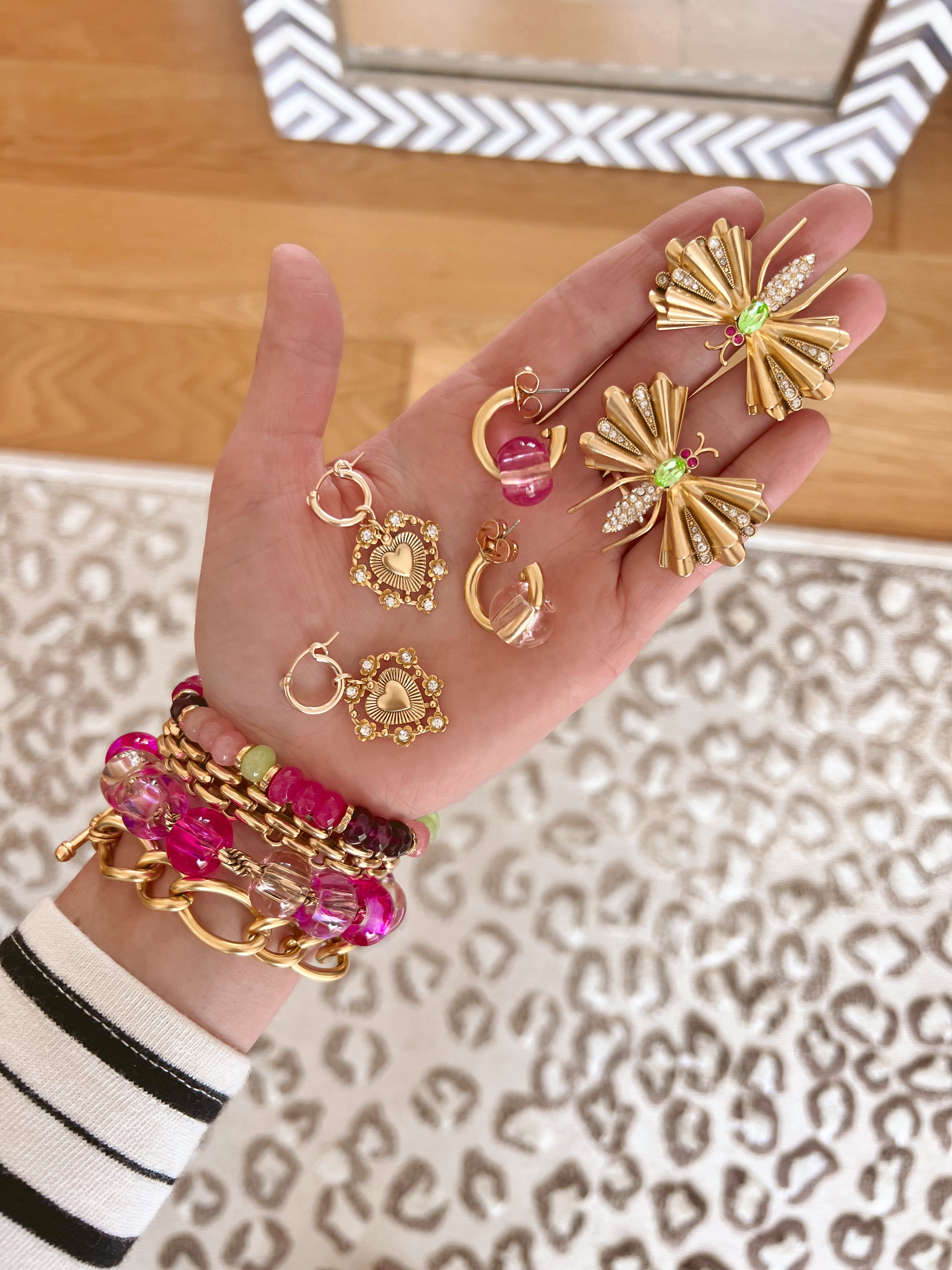 Earrings In Hand Editorial Image