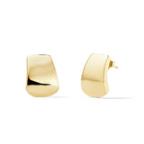 14K Golden Shield Earrings