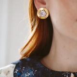 Button Stud Earrings