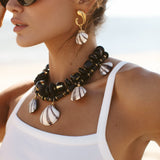 Moon Shell Earrings