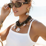 Moon Shell Earrings