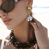 Moon Shell Earrings