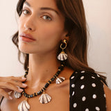 Moon Shell Earrings