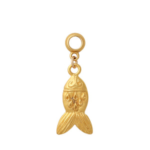 Gold Fish Earring Charm