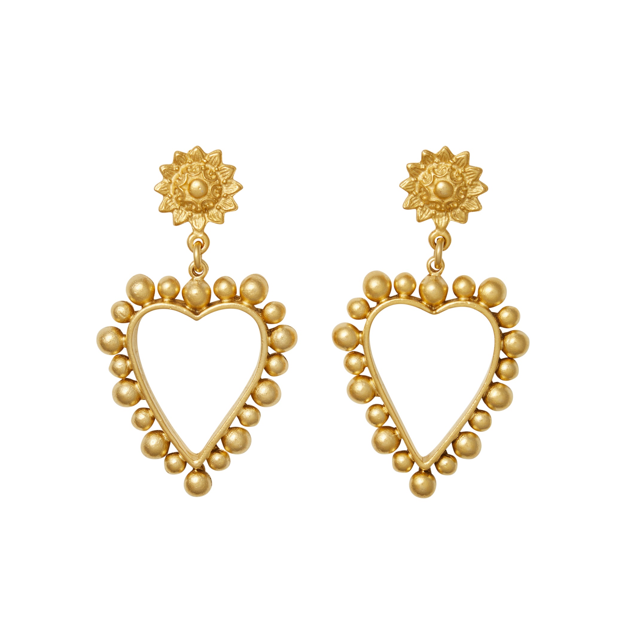 Heart Of Gold Earrings – Brinker + Eliza