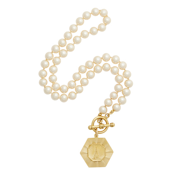 Lavish'e☆JIMINさん着用 Melting Stone Pearl Vintage Necklace Lavish'e】Melting Stone Pearl Vintage Necklace〜JIMIN着用