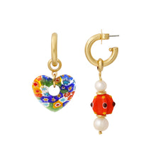 Load image into Gallery viewer, Beach Ball Stick Earring Charm