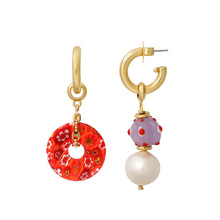 Load image into Gallery viewer, Beach Ball Stick Earring Charm