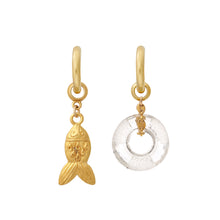 Load image into Gallery viewer, Gold Fish Earring Charm