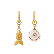 Load image into Gallery viewer, Gold Fish Earring Charm