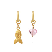 Load image into Gallery viewer, Gold Fish Earring Charm