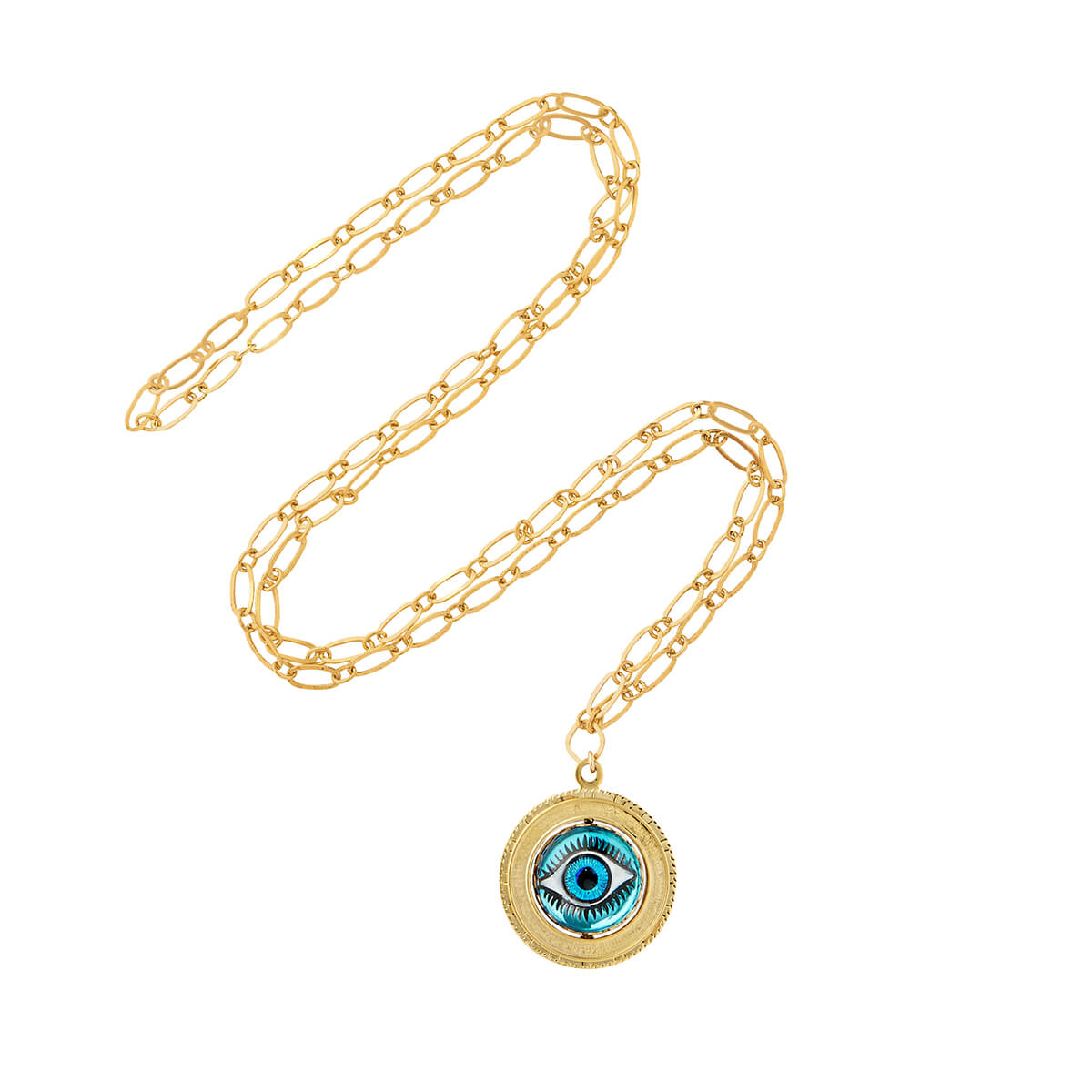 Watchful Eye Spinner Necklace