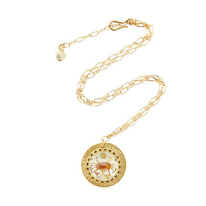 Zodiac Intaglio Cancer Necklace
