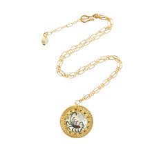 Load image into Gallery viewer, Zodiac Intaglio Scorpio Necklace